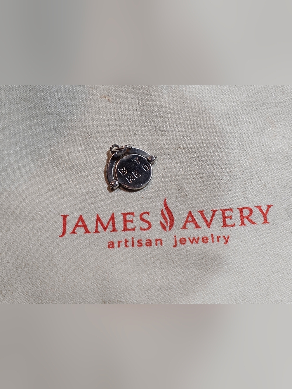Retired James Avery Sterling Best Friend Spinner Charm